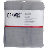 Nappe rectangulaire CANVAS en simili-lin, 60 x 120 po, gris pâle Front_Flat