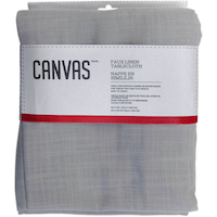 CANVAS Faux Linen Rectangle Tablecloth, 60-in x 102-in, Light Grey