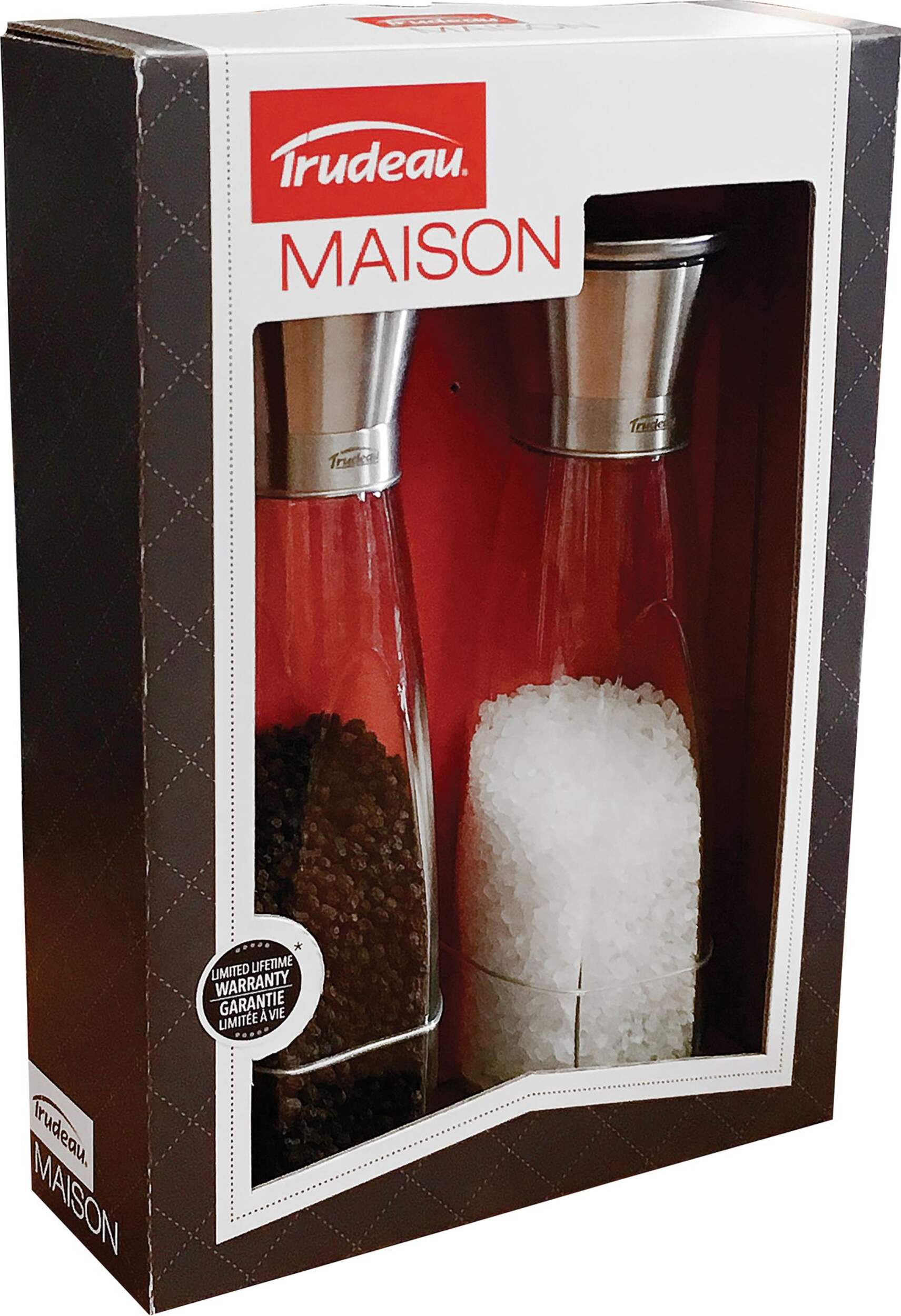 Trudeau Maison Edge Salt & Pepper Grinder Set, 2-pc Front_Angled_Right