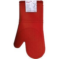 MASTER Chef Silicone Oven Mitt, Red