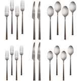 PADERNO Laurier 20pc Stainless Steel Flatware Set, Serves 4 Overhead_Flat