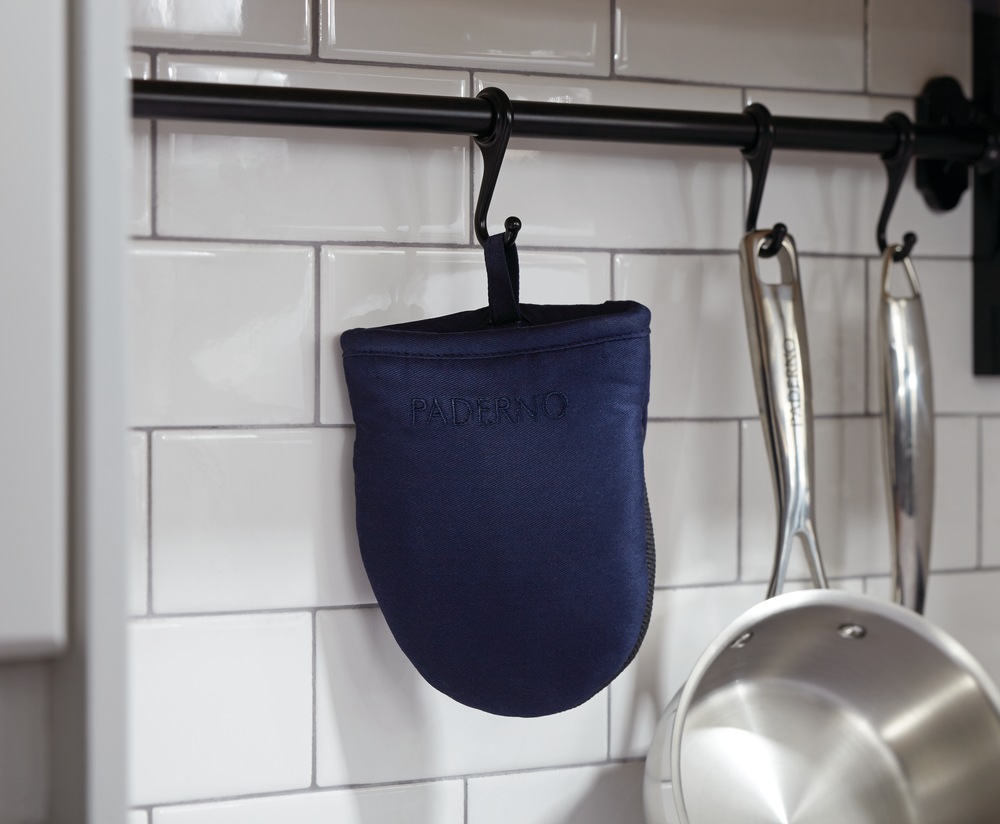 PADERNO Neoprene Palm Cotton Mini Oven Mitt with Hanging Loop, NonSlip