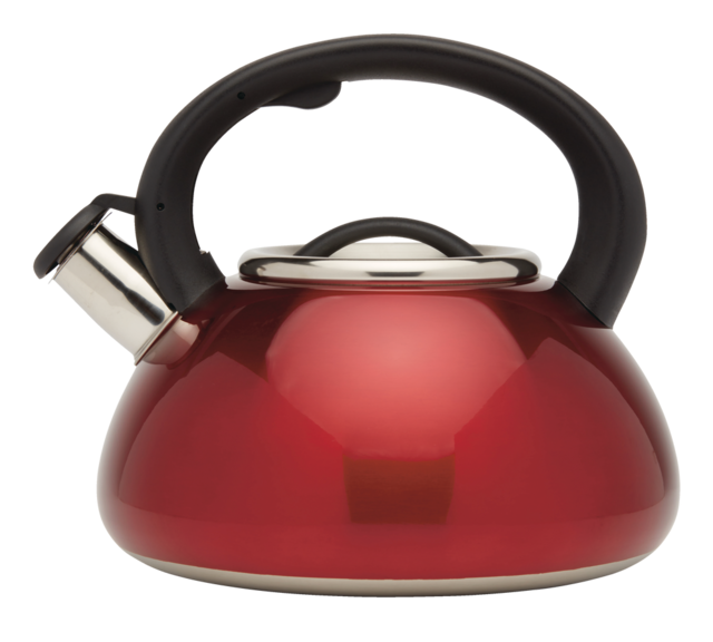MASTER Chef Stainless Steel Stovetop Kettle, 2.5L, Red Canadian Tire