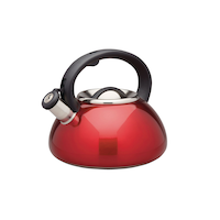 MASTER Chef Stainless Steel Stovetop Kettle, 2.5-L, Red