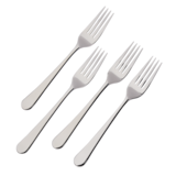 PADERNO 4pc Stainless Steel Dinner Forks Overhead_Flat