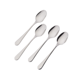 PADERNO 4pc Stainless Steel Dinner Spoons Overhead_Flat