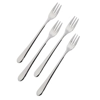 PADERNO 4pc Stainless Steel Mini Forks Overhead_Flat