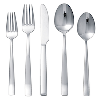 MASTER Chef 20pc Stainless Steel Flatware Set, Serves 4 Overhead_Flat