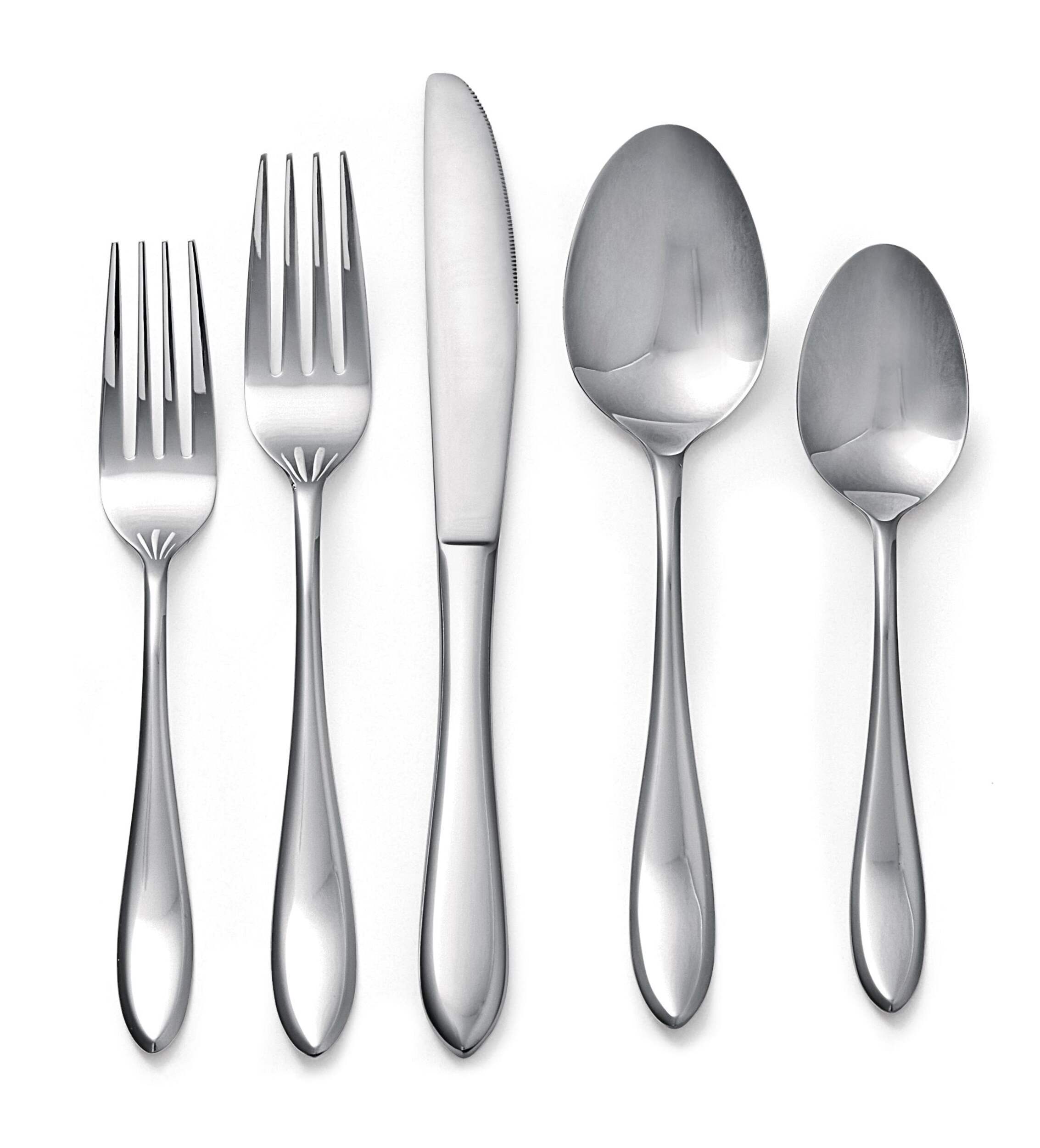 MASTER Chef Point Stainless Steel Flatware Set, Serves 4, 20-pc Overhead_Flat