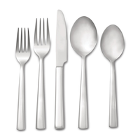 Service de couverts en inox CANVAS Hudson pour 10 personnes, 54 pièces Overhead_Flat