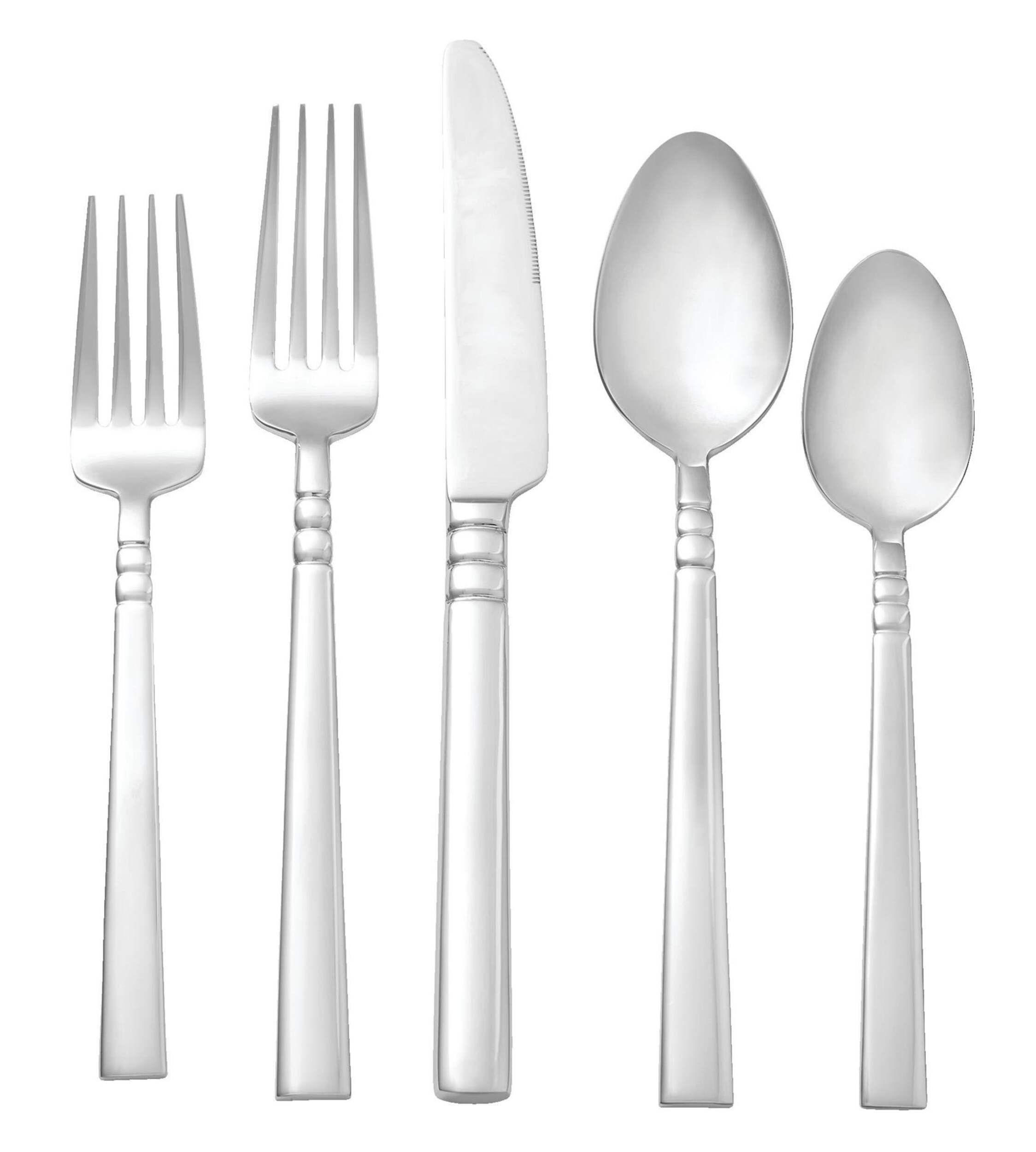 CANVAS Atlas 18/10 Stainless Steel Flatware Set, 20-pc Overhead_Flat