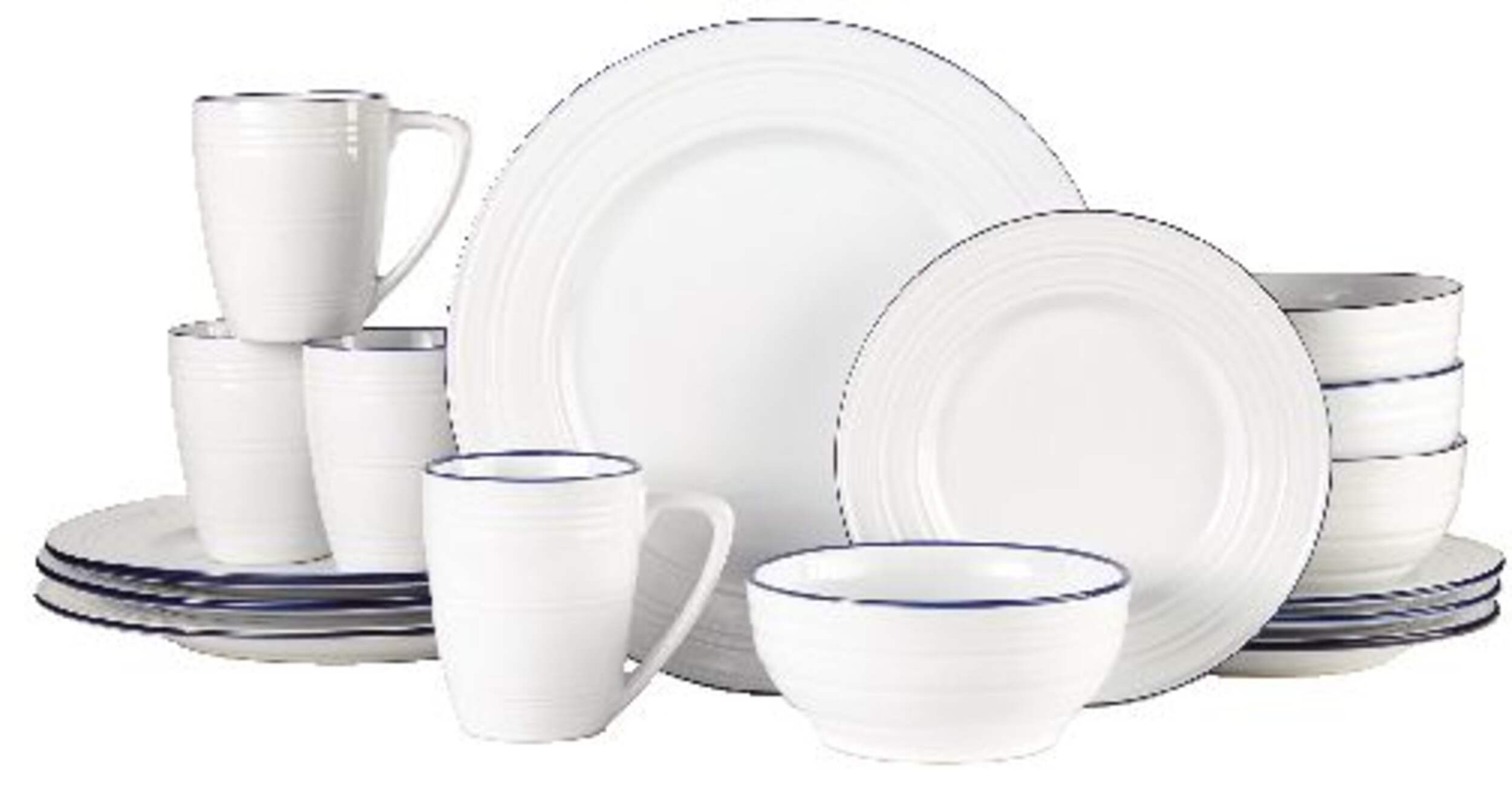 CANVAS Bistro Dinnerware Set, 16-pc Composite_or_Mixed