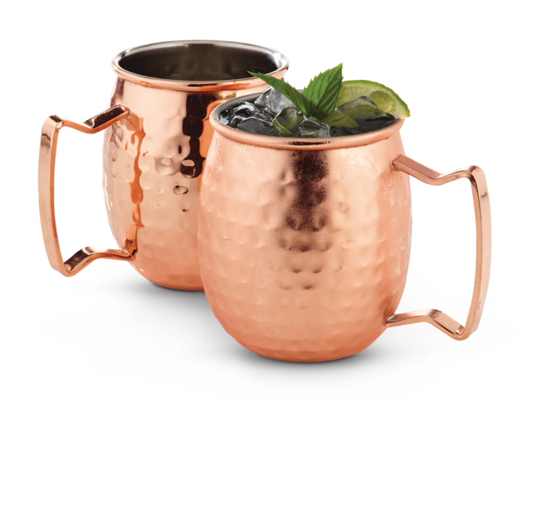 CANVAS CopperPlated Stainless Steel Moscow Mule Mug Set, 443mL, 2pc