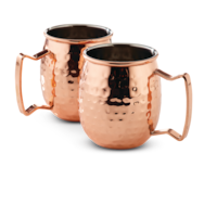 CANVAS Copper-Plated Stainless Steel Mug Set, 15-oz, 2-pc