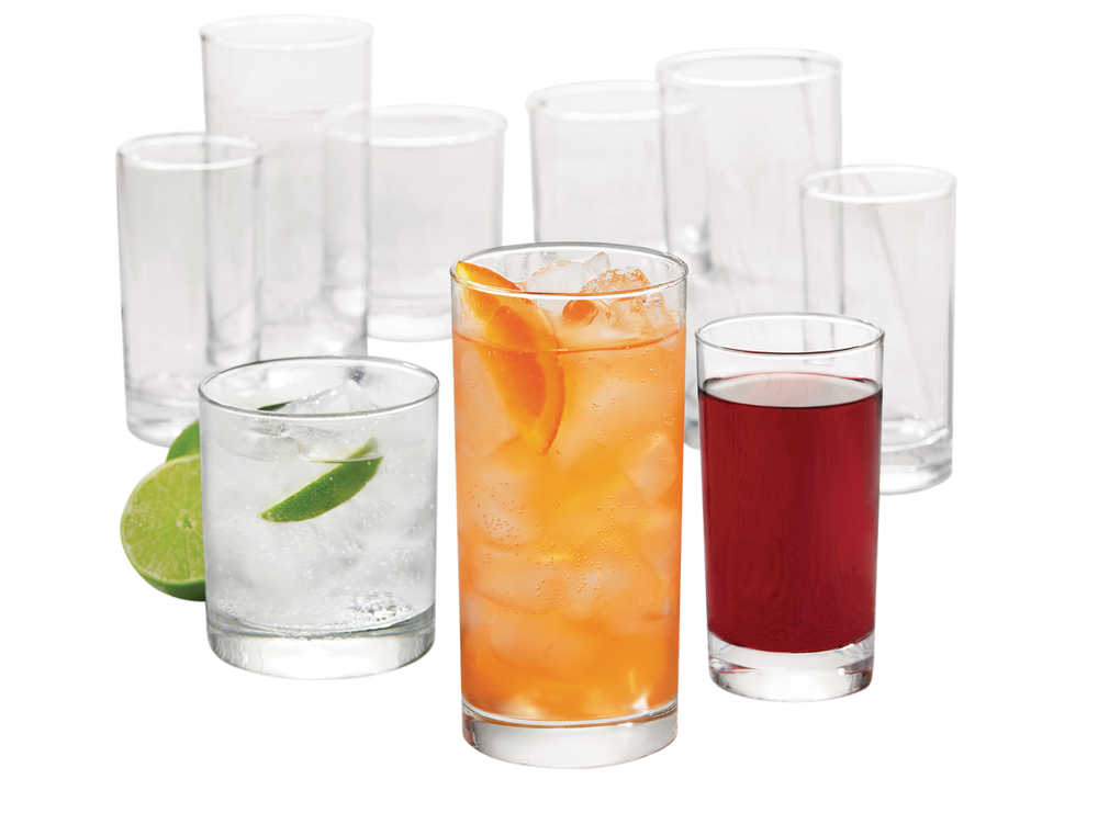 libbey stonehenge 30 piece tumbler rocks and juice glass set