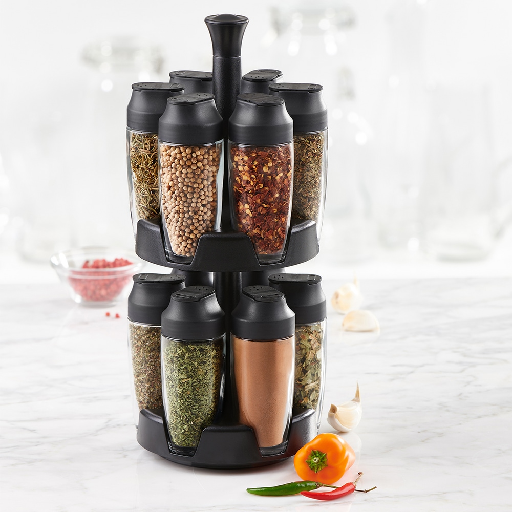 Trudeau Tower Carousel Spice Rack, PreFilled, 12Jar Canadian Tire