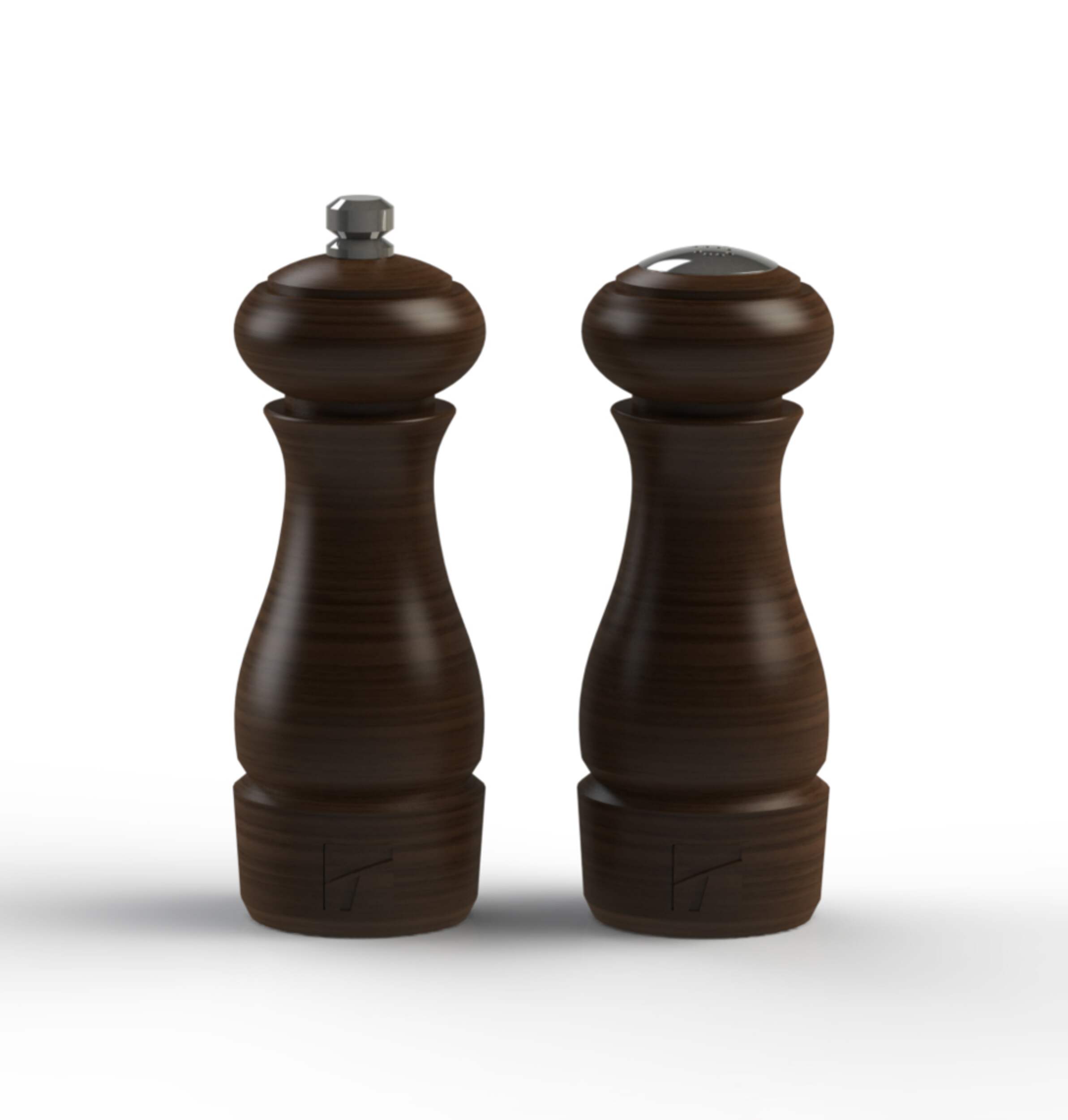 Trudeau Salt & Pepper Grinder Mill Set, PreFilled, 6in, 2pc