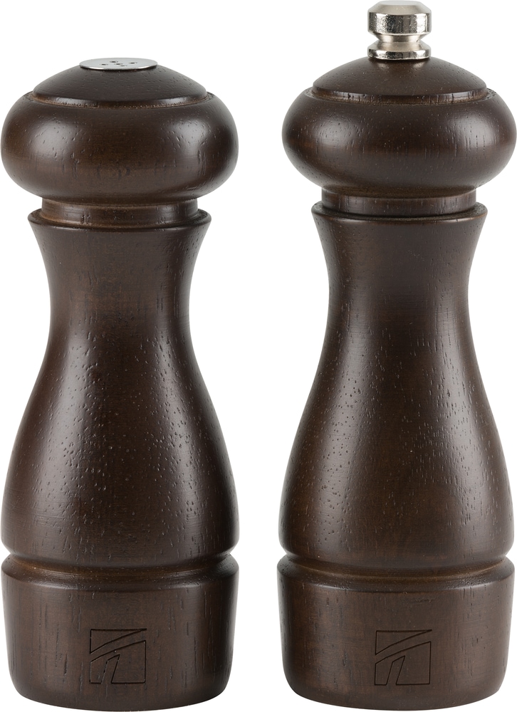 Trudeau Salt & Pepper Grinder Mill Set, PreFilled, 6in, 2pc