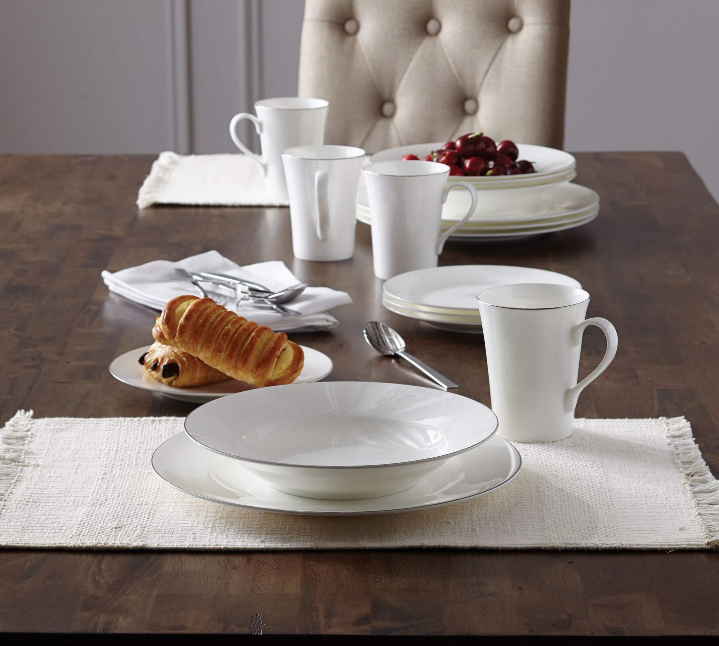 CANVAS Kate Bone China Dinnerware Set, 16pc Canadian Tire