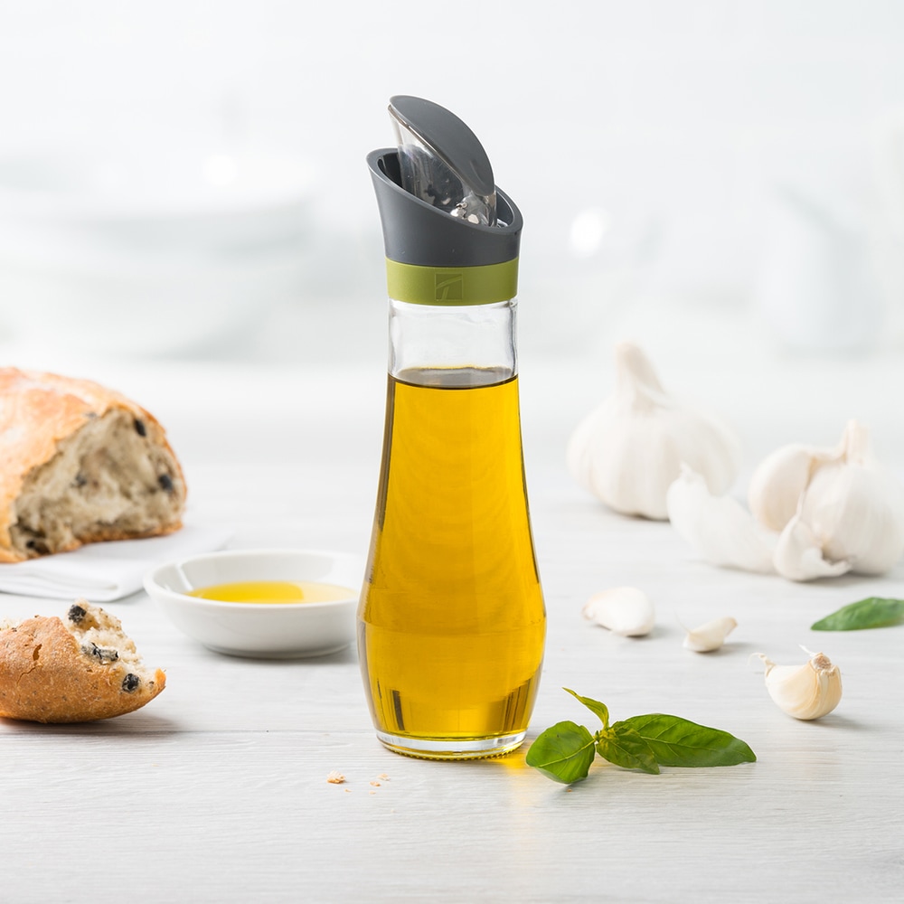 Trudeau Automatic Oil Dispenser Bottle, Dishwasher Safe, 296mL