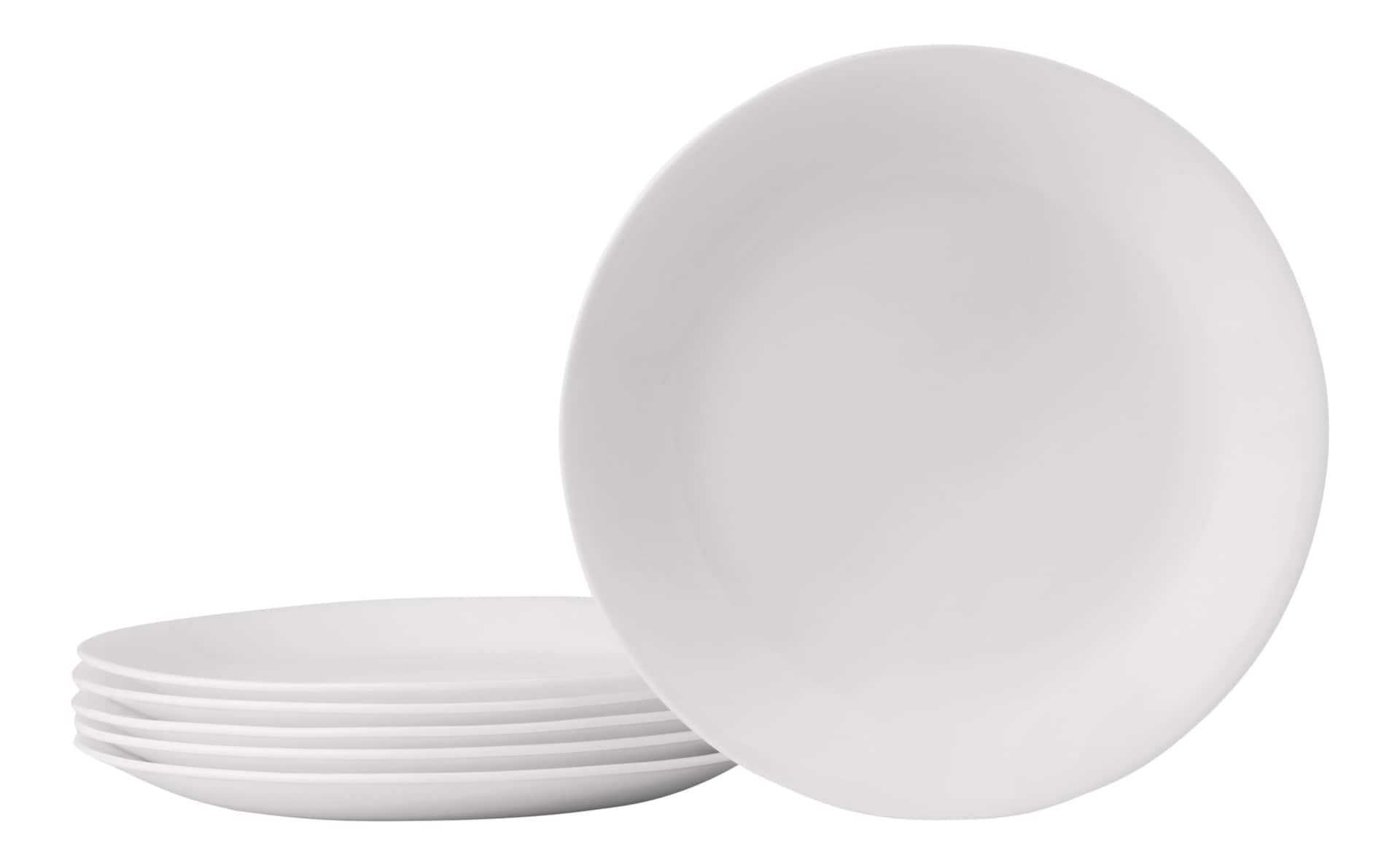 Corelle 6pc Classic Glass Caterer Lunch Plates, Chip Resistant, White