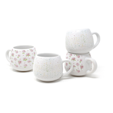 CANVAS Stellarton 4pc Stoneware Mug Set, Dishwasher Safe, 295-mL, Assorted Designs Composite_or_Mixed
