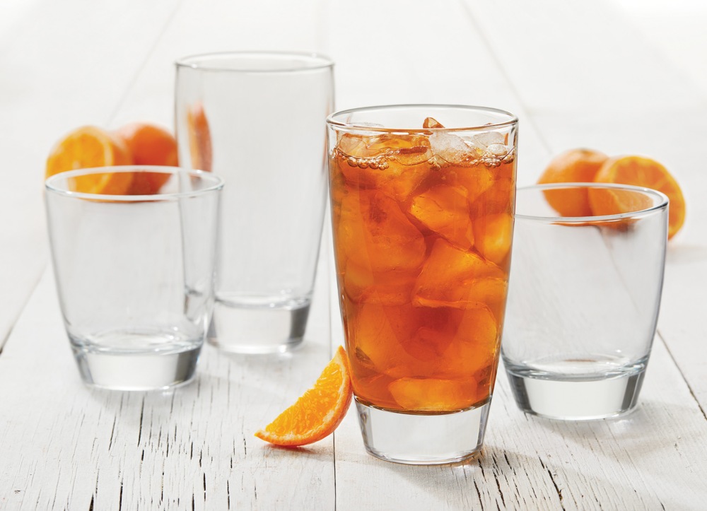 Libbey Durham 16pc Tumbler Glassware Set, Dishwasher Safe, 8pc x 397mL