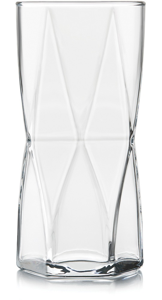 Libbey Rhombus 16pc Tumbler Glassware Set, Dishwasher Safe, 8pc x 357