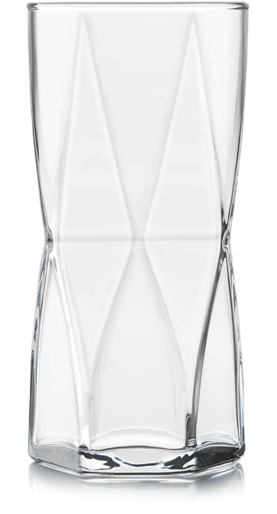 Libbey Rhombus 16pc Tumbler Glassware Set Dishwasher Safe 8pc X 357 Ml And 8pc X 464ml