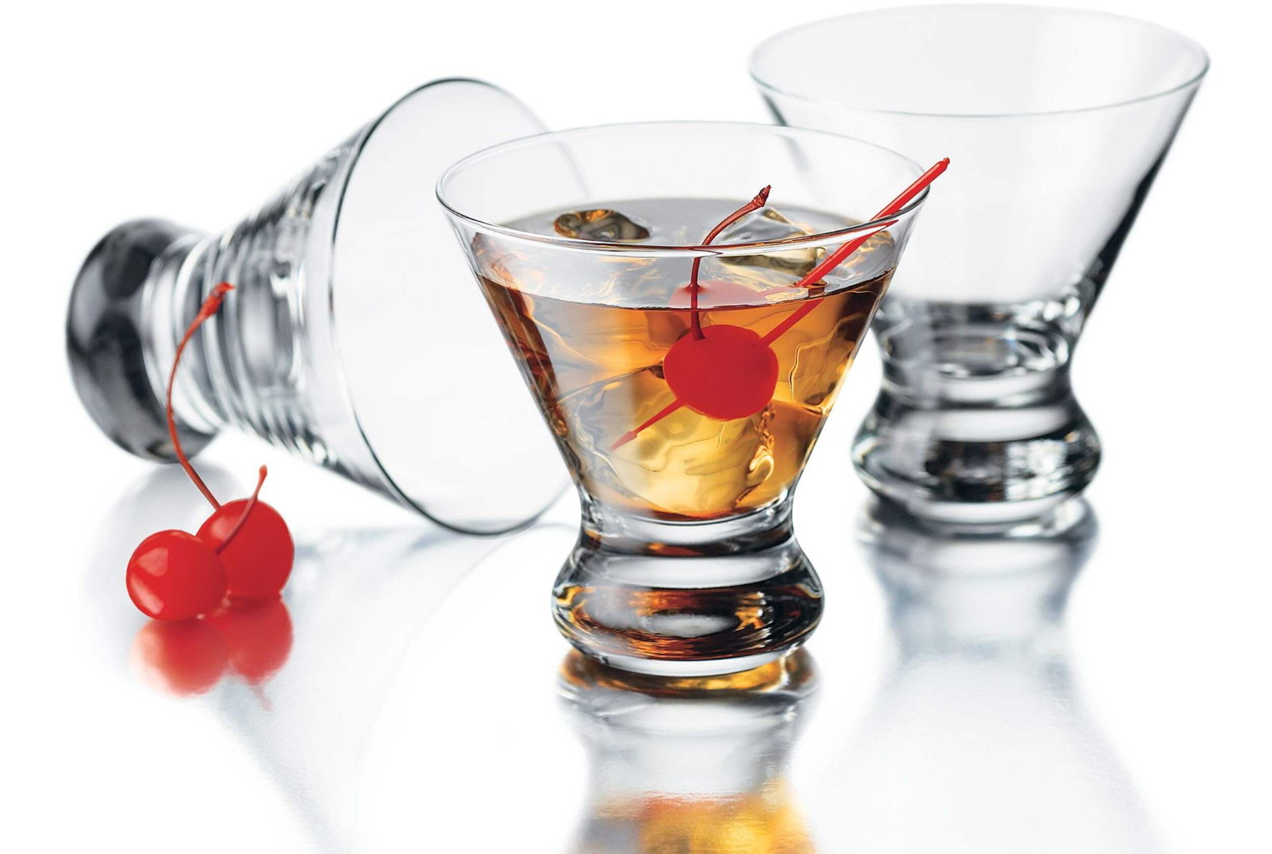 Libbey 4pc Stemless Cosmopolitan Cocktail/Martini Glasses, Dishwasher