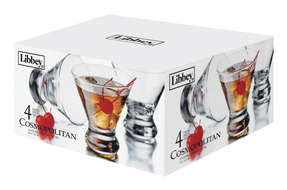 Libbey 4pc Stemless Cosmopolitan Cocktail/Martini Glasses, Dishwasher Safe, 8.25oz Canadian Tire
