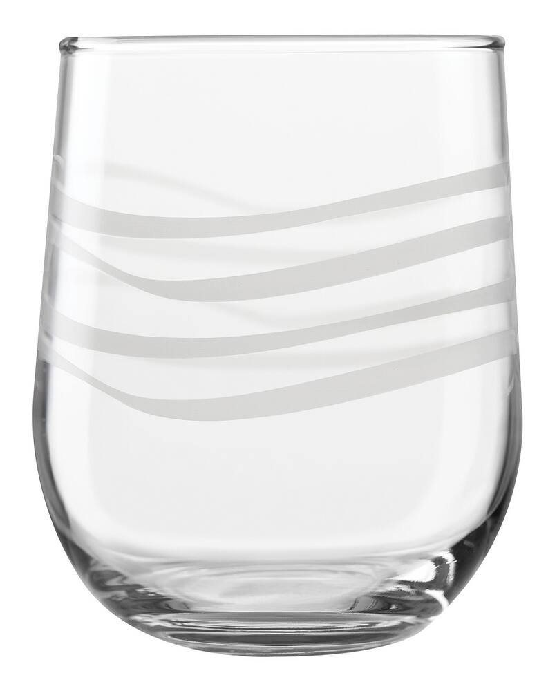 Libbey 8pc Etched Stemless Red & White Wine Glasses, Dishwasher Safe, 16.8oz Canadian Tire