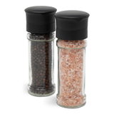 Kamenstein Glass Salt & Pepper Grinder Mill Set, Pre-Filled, 5.2-in, 2-pc Front_Elevated