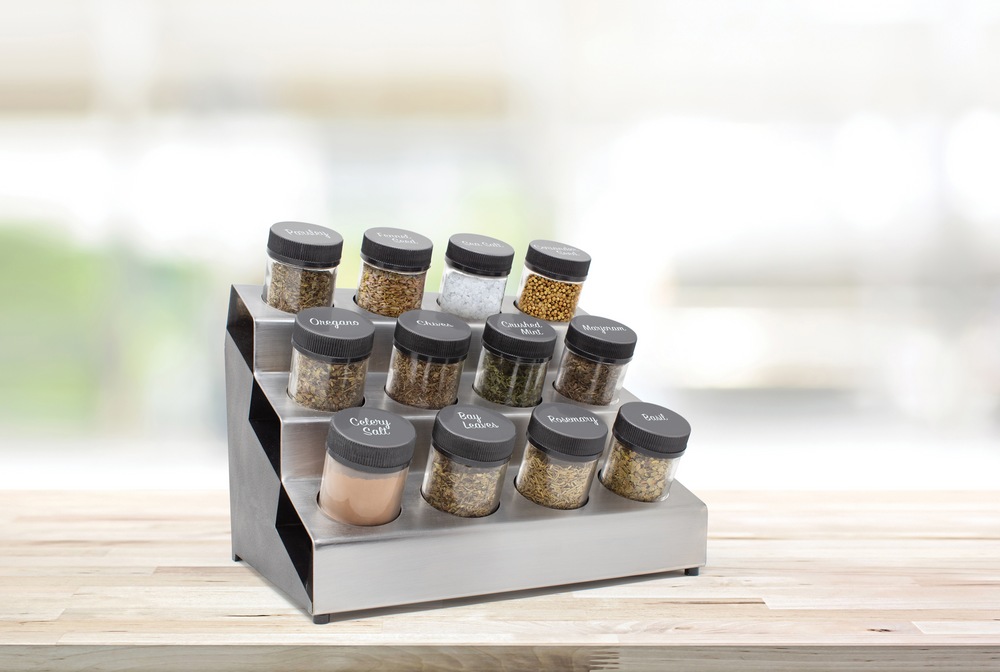 Kamenstein TriLevel Spice Rack, PreFilled, 12Jar Canadian Tire