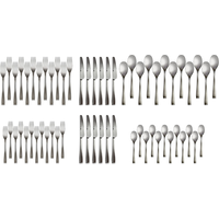 Service de couverts en inox CANVAS Morrison pour 12 personnes, 60 pièces