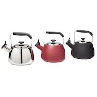 PADERNO Stainless Steel Stovetop Kettle, 1.9-L, Red