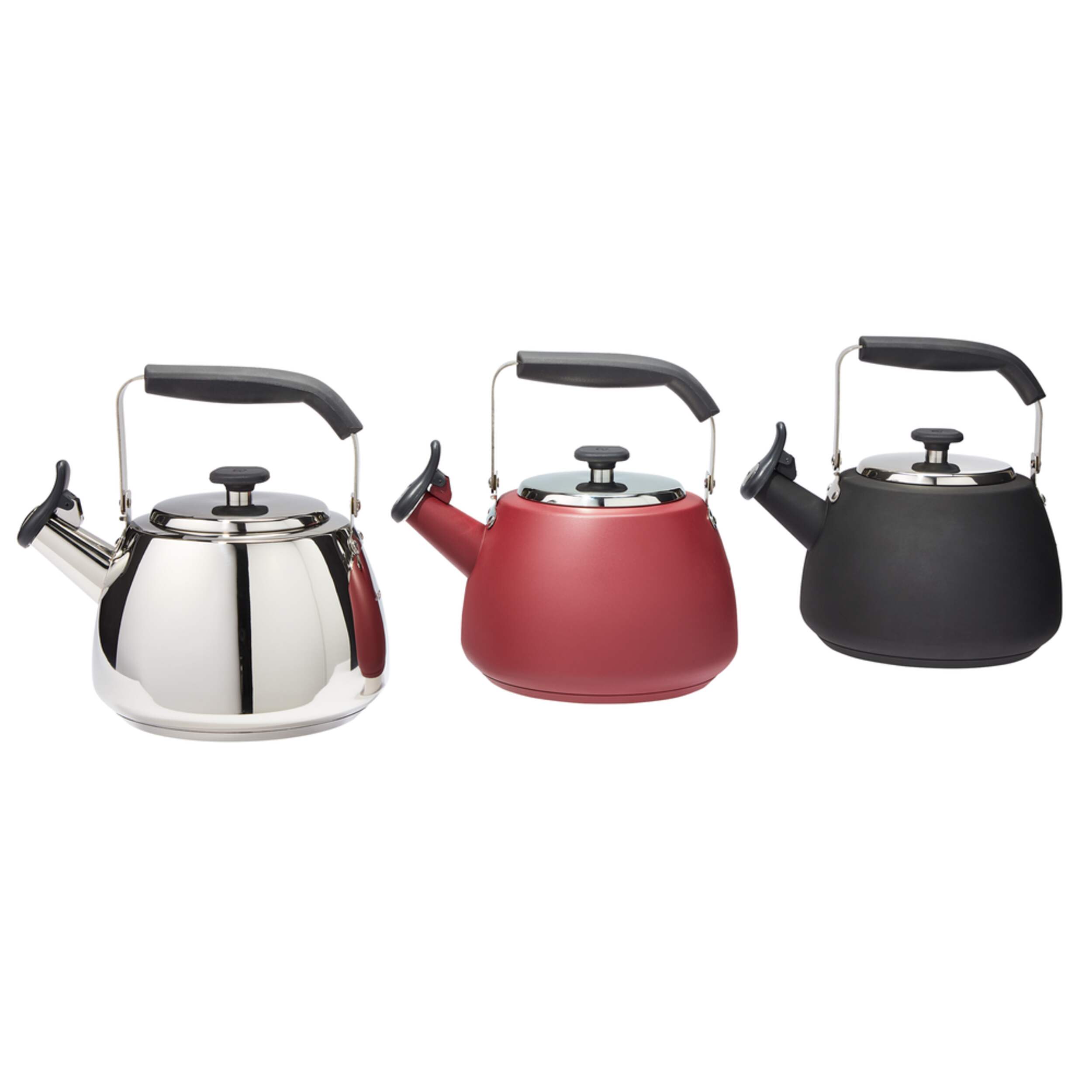 PADERNO Stainless Steel Stovetop Kettle, 1.9L, Red Canadian Tire