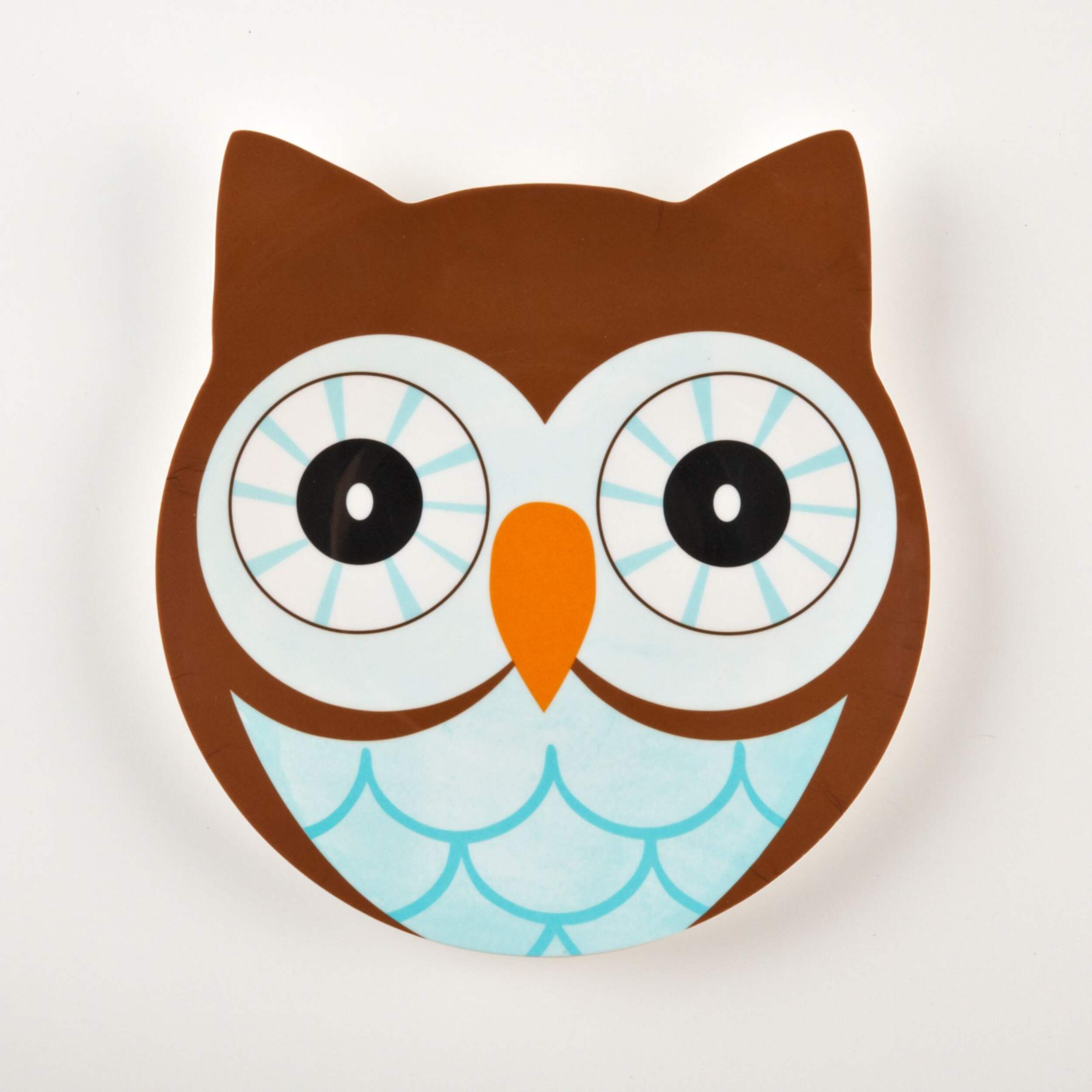 Friendly Faces Owl Plate Overhead_Flat