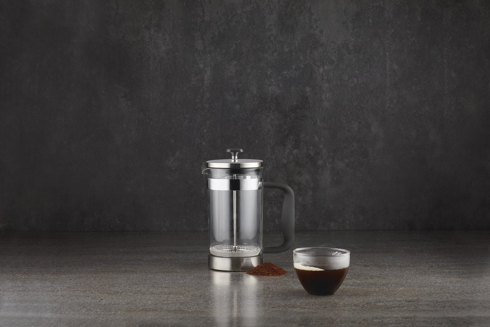 PADERNO 8 Cup Glass and Stainless Steel French Press Coffee Maker