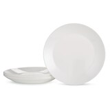 CANVAS Willowdale Opal Glass Dinner Plate Set, 6-pc, White Composite_or_Mixed