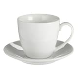 CANVAS 4pc Porcelain Espresso Mug Set with Saucers, Dishwasher Safe, 3.5-oz Front_Elevated