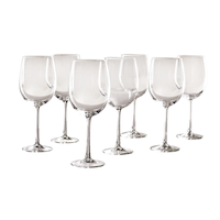 CANVAS 12pc Red & White Wine Stemmed Glasses, Dishwasher Safe, 19-oz Front_Elevated