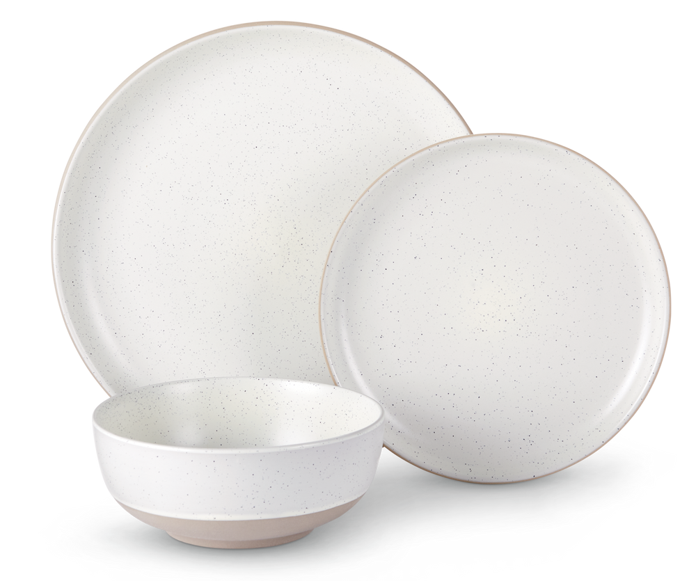 Maywood Speckled Two-Toned Dinnerware Set, 12-pc CANVAS