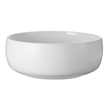 CANVAS Round Stoneware Reusable Serving Bowl, White, 11-in, for New Year's Eve/Christmas/Graduation Front_Elevated