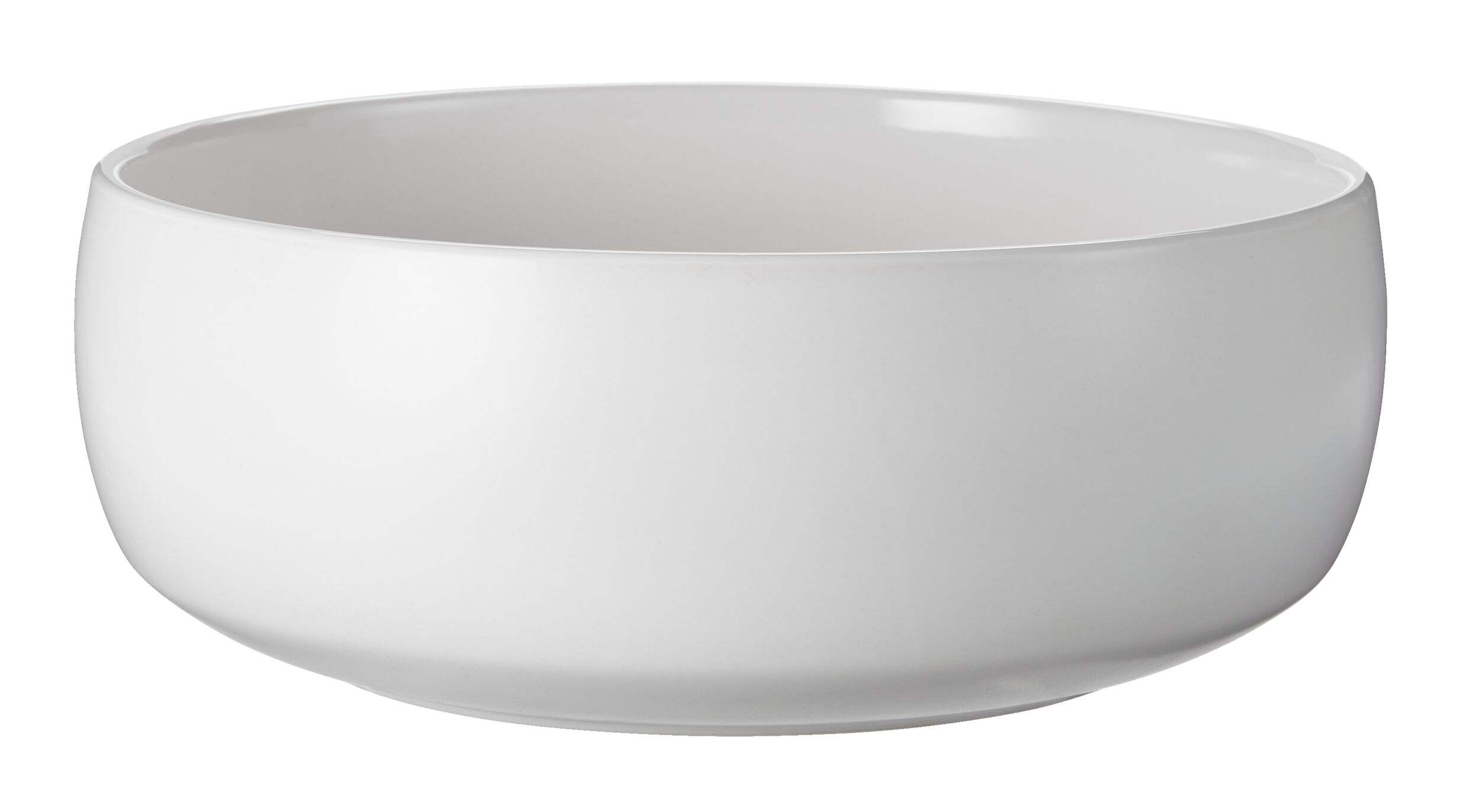 CANVAS Round Stoneware Reusable Serving Bowl, White, 11-in, for New Year's Eve/Christmas/Graduation Front_Elevated