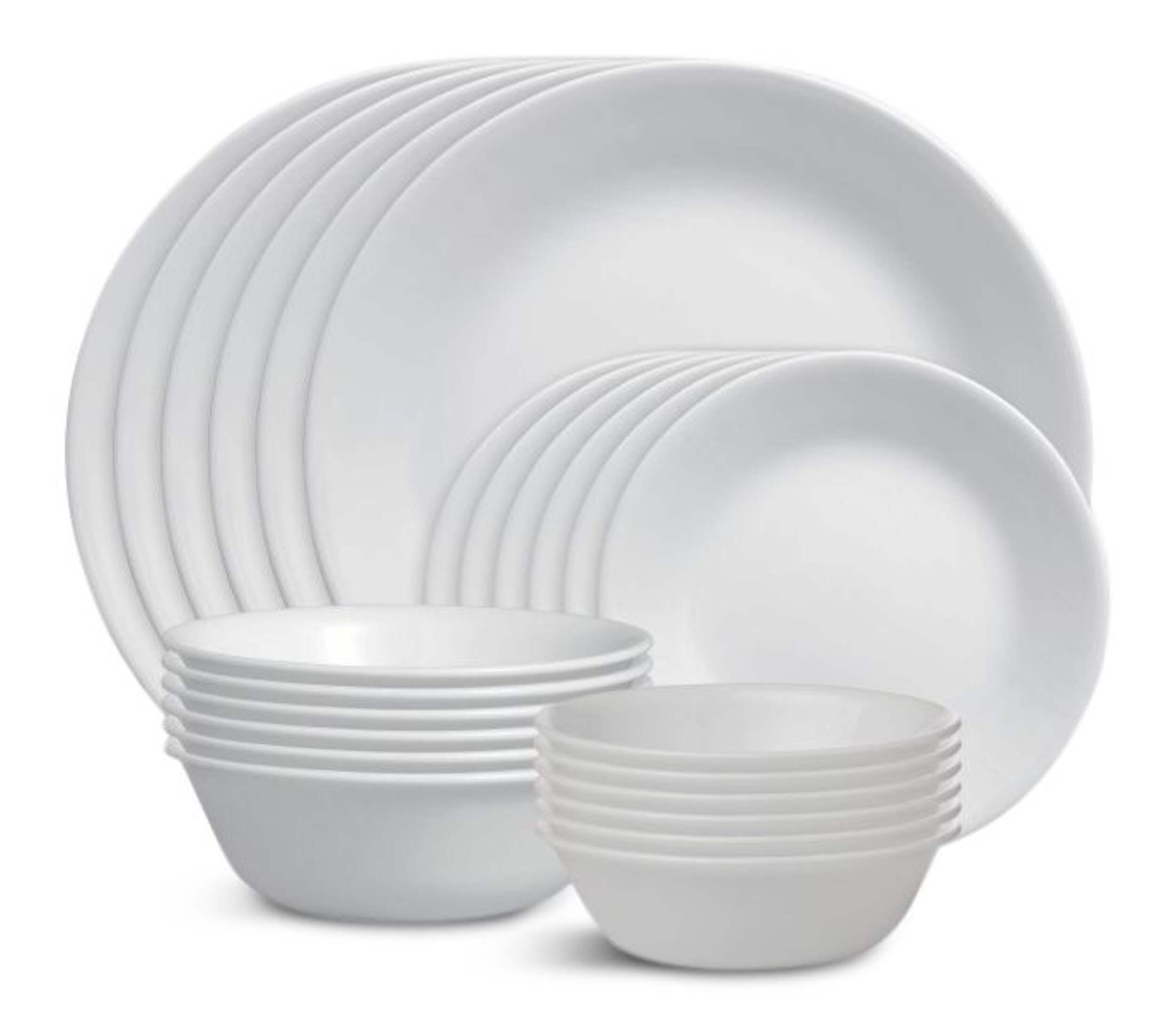 Corelle Winter Frost Chip & Break Resistant Dinnerware Set, 24-pc Composite_or_Mixed