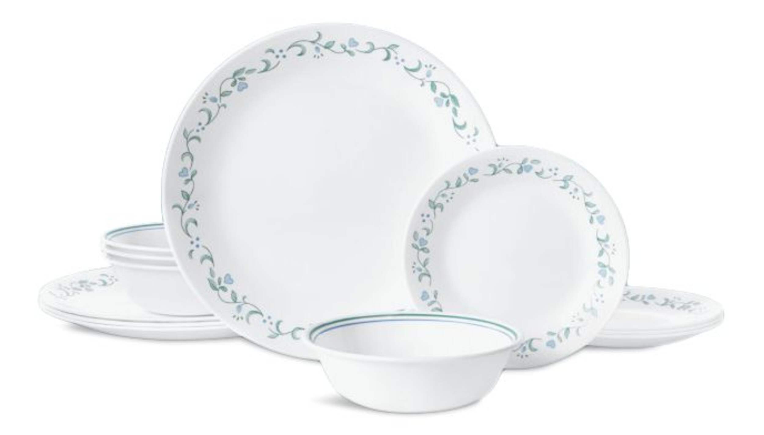 Corelle Country Cottage Tempered Glass Chip Resistant Dinnerware Set