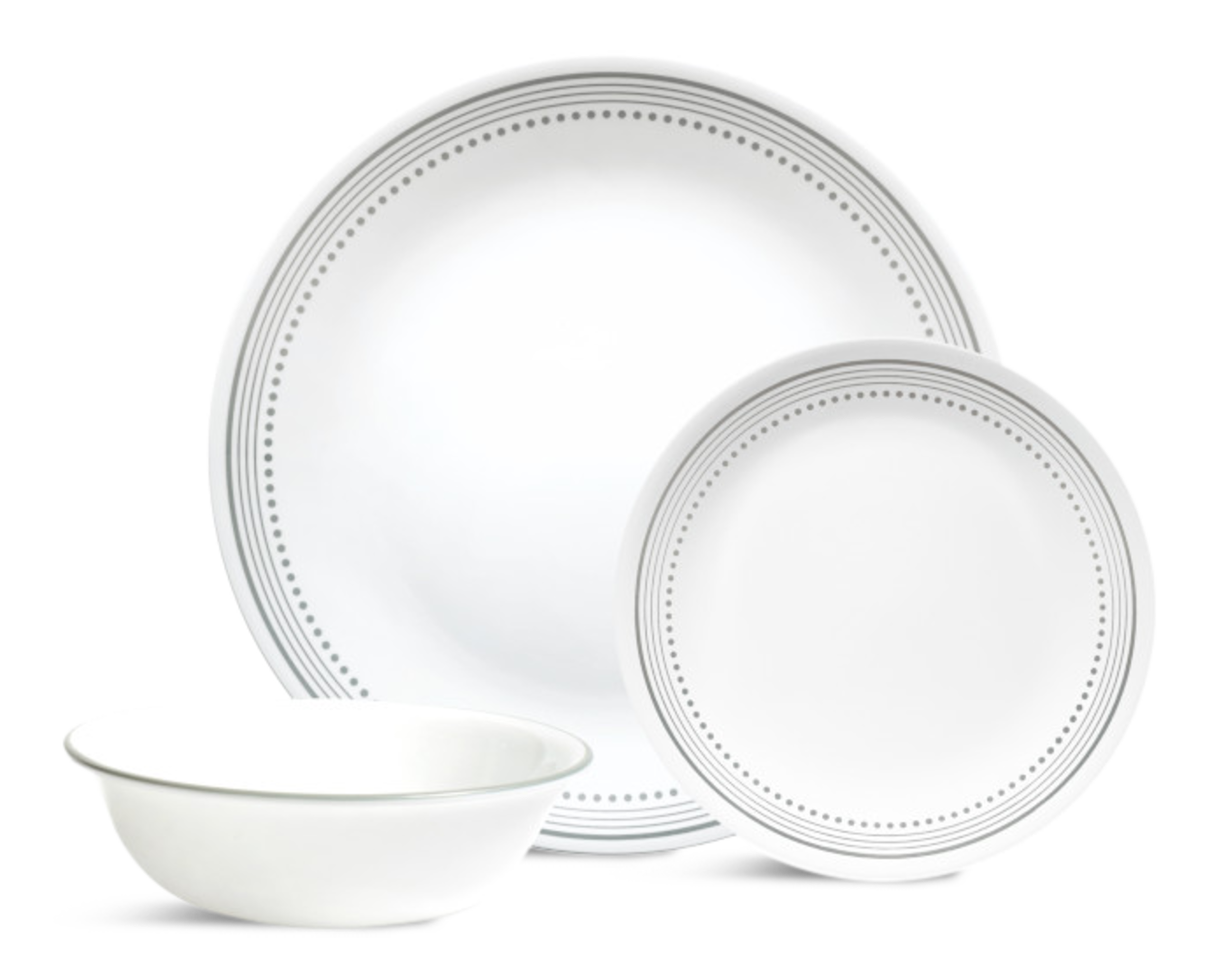 Corelle Mystic Grey Dinnerware Set, 12-pc Composite_or_Mixed