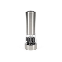 Kamenstein Stainless Steel Dual Electric Salt & Pepper Grinder, 8.5-in Front_Flat