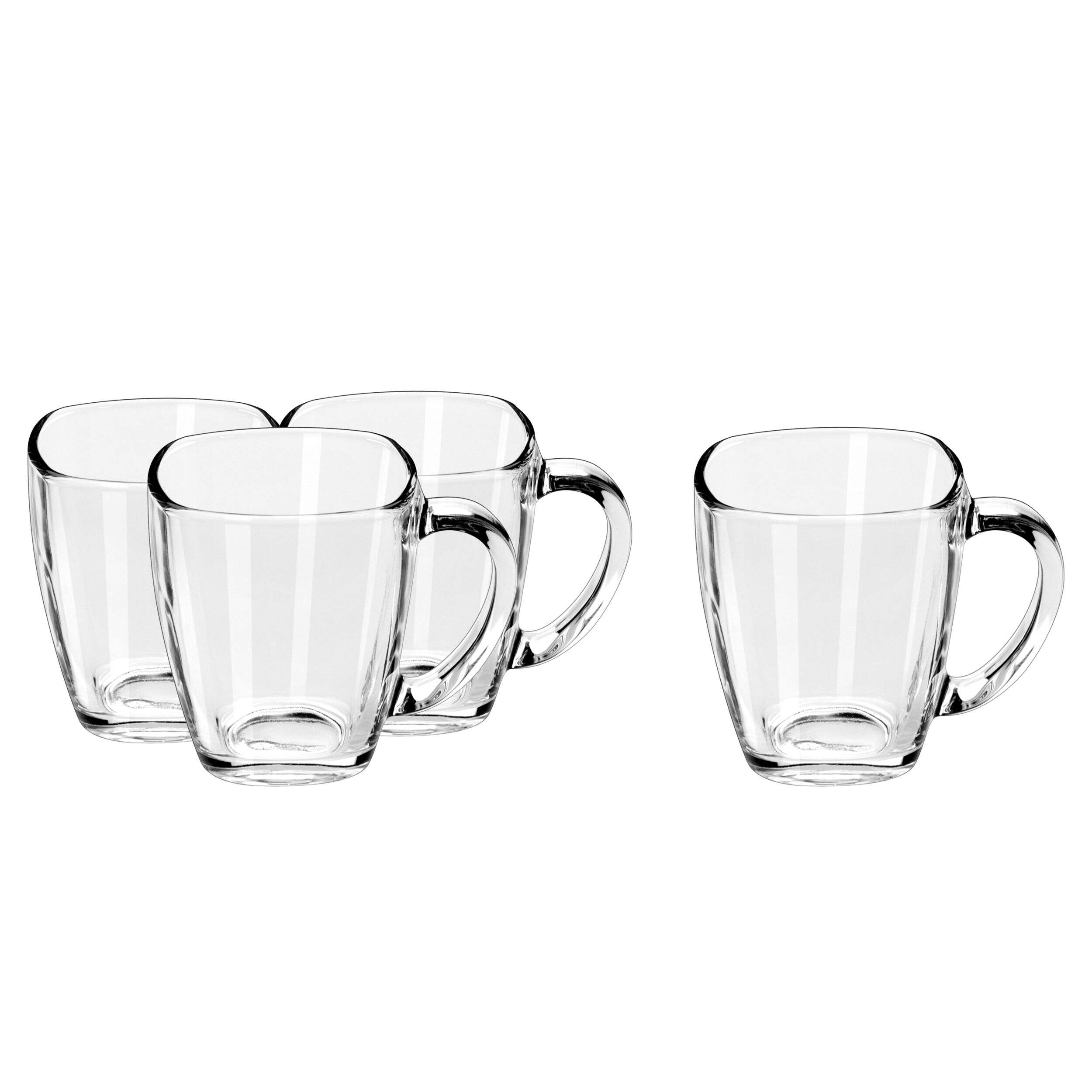 Verres Libbey carrés, paq. 4 Front_Elevated